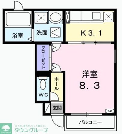 フルールの物件間取画像